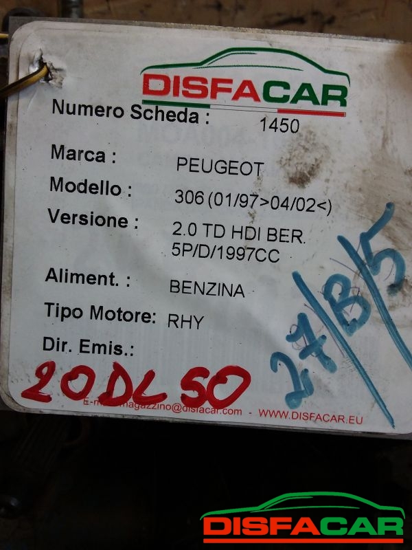 Cambio usato Peugeot 306 1997, codice RHY – foto 10 di 11