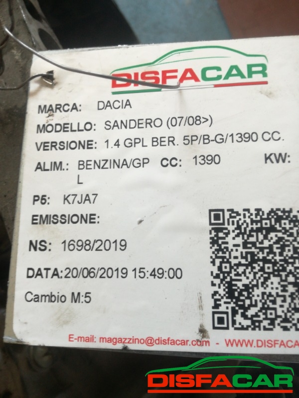 Cambio usato Dacia Logan 2008, codice jh1053 – foto 7 di 9
