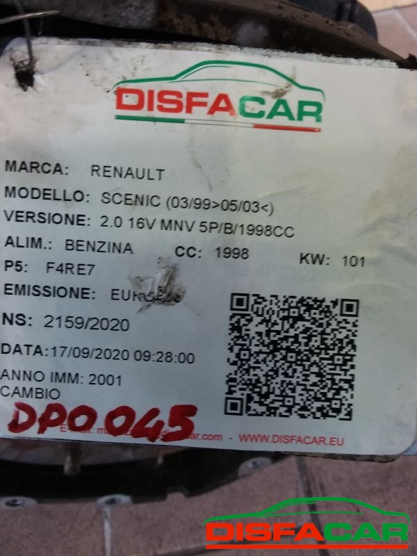 Cambio usato Renault Scenic 1999, codice F4RE7 – foto 8 di 9