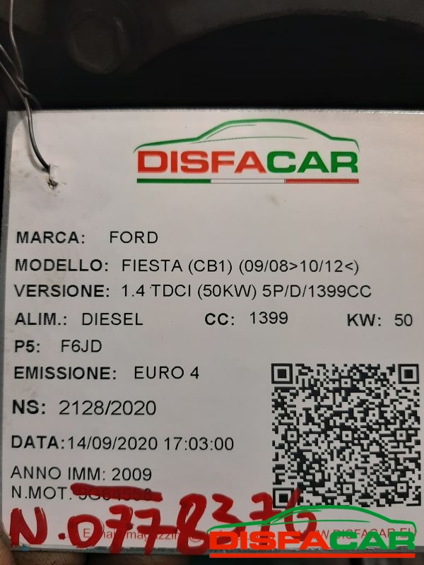 Motore usato Ford Fiesta 2008, codice G6JD – foto 9 di 10