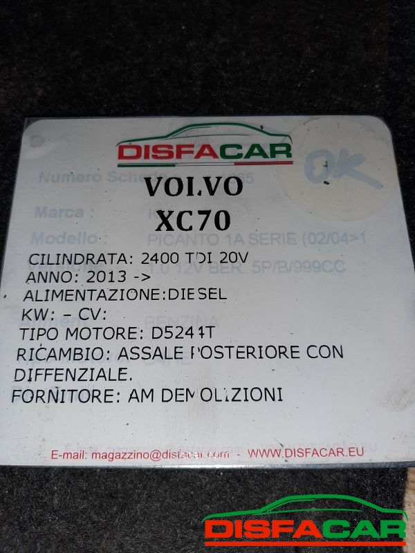 Assale posteriore usato Volvo XC 70 4x4 (SENZA DIFFERENZIALE ) 2013, codice D5244T – foto 16 di 16