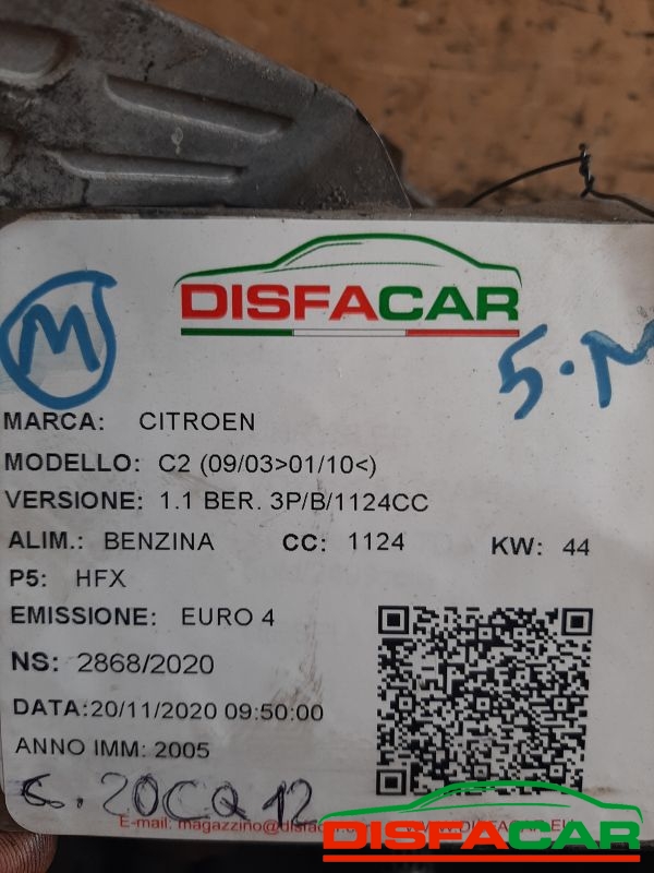 Cambio usato Citroën C2 2003, codice 20cq12 – foto 9 di 10
