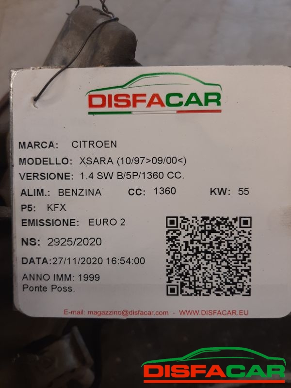 Assale posteriore usato Citroën Xsara SW 1997, codice KFX – foto 8 di 8