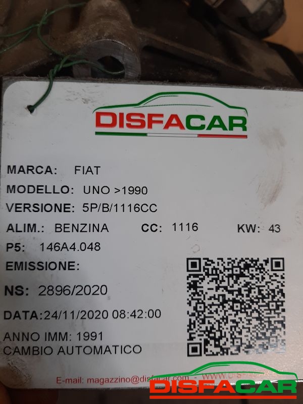 Cambio usato Fiat Uno AUTOMATICO 1991, codice 146A4.048 – foto 8 di 9