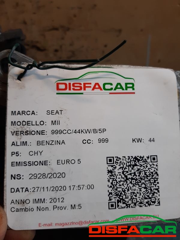 Cambio usato Seat Mii VW UP 2012, codice nzc – foto 10 di 11