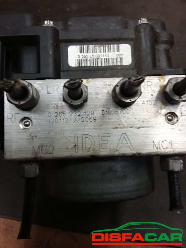 Centralina ABS usata Fiat Idea LANCIA MUSA 2A 2009, codice 0265232129 – foto 3 di 8