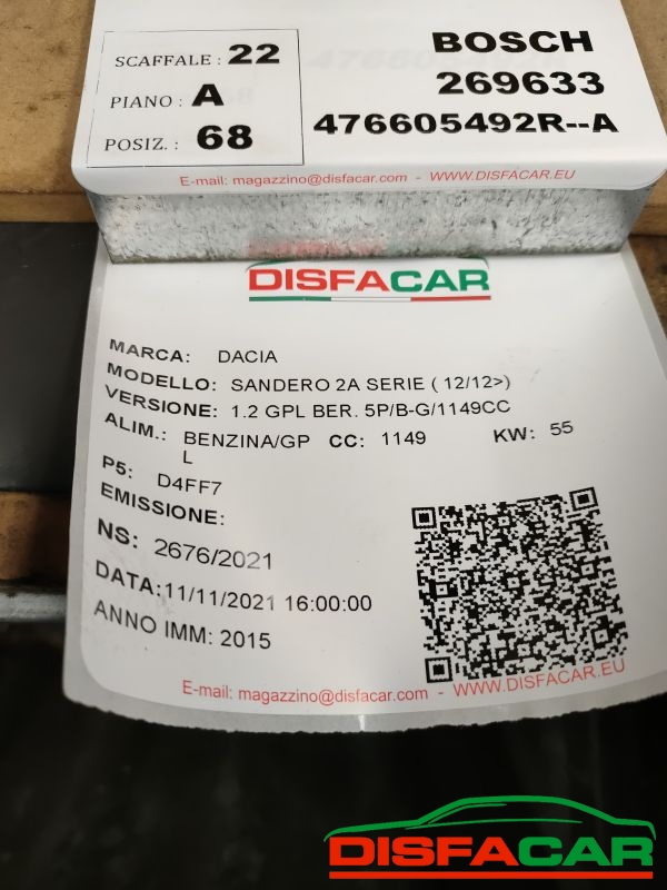 Centralina ABS usata Dacia Sandero 2A SERIE 2012, codice 269633 – foto 11 di 11