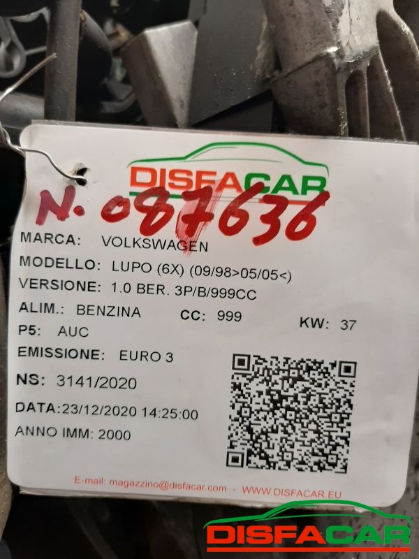 Motore usato Volkswagen Lupo 1998, codice AUC – foto 8 di 9