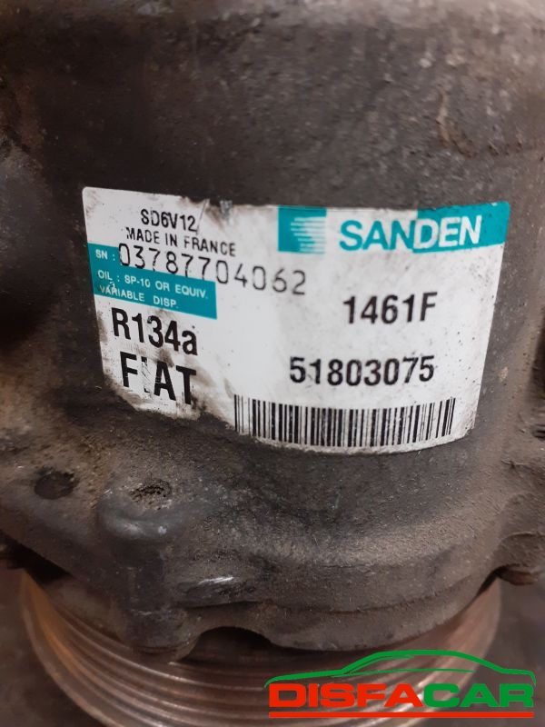 Compressore clima usato Fiat Grande Punto 2005, codice sanden – foto 2 di 9