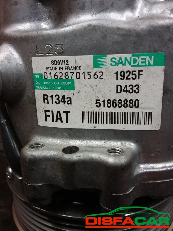 Compressore clima usato Fiat Doblo 2A SERIE 2009, codice sanden – foto 2 di 9