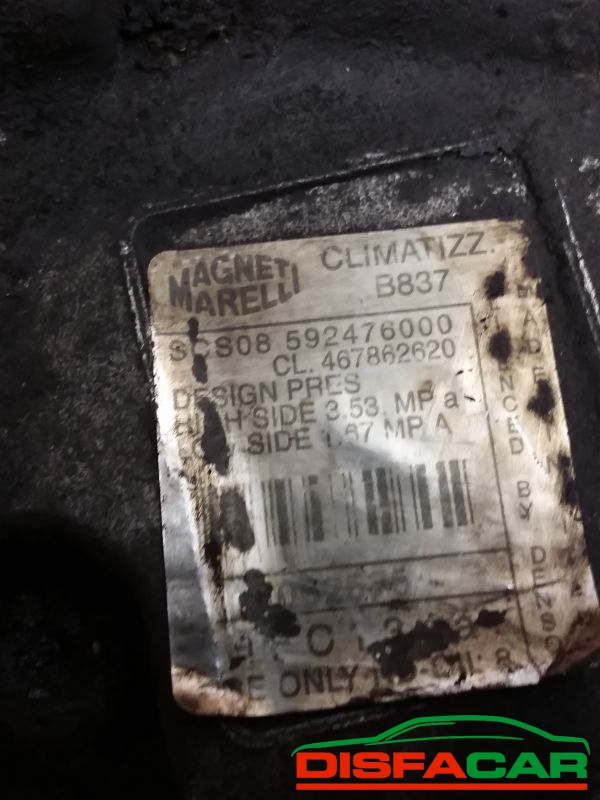 Compressore clima usato Fiat Punto 2A SERIE 1999, codice magneti – foto 2 di 9