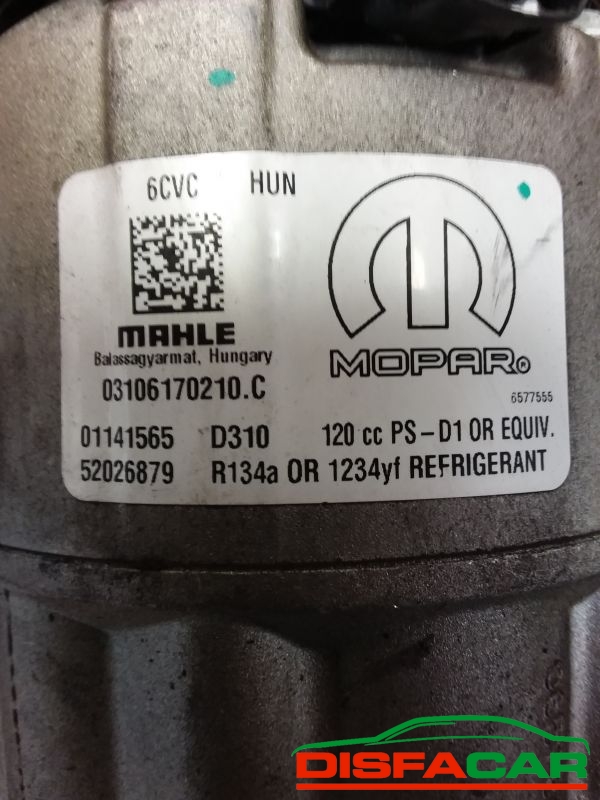 Compressore clima usato Fiat Tipo 2A SERIE 2015, codice mahle – foto 2 di 9