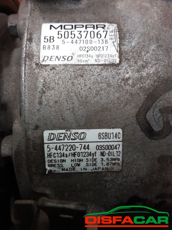 Compressore clima usato Alfa Romeo Giulia 2016, codice 50537067 – foto 2 di 9
