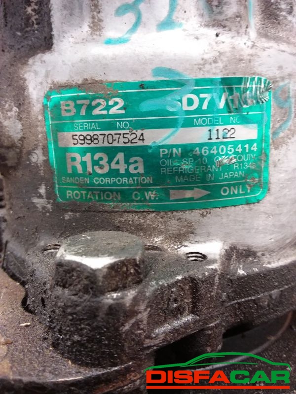 Compressore clima usato Lancia Dedra 1989, codice sanden – foto 2 di 9