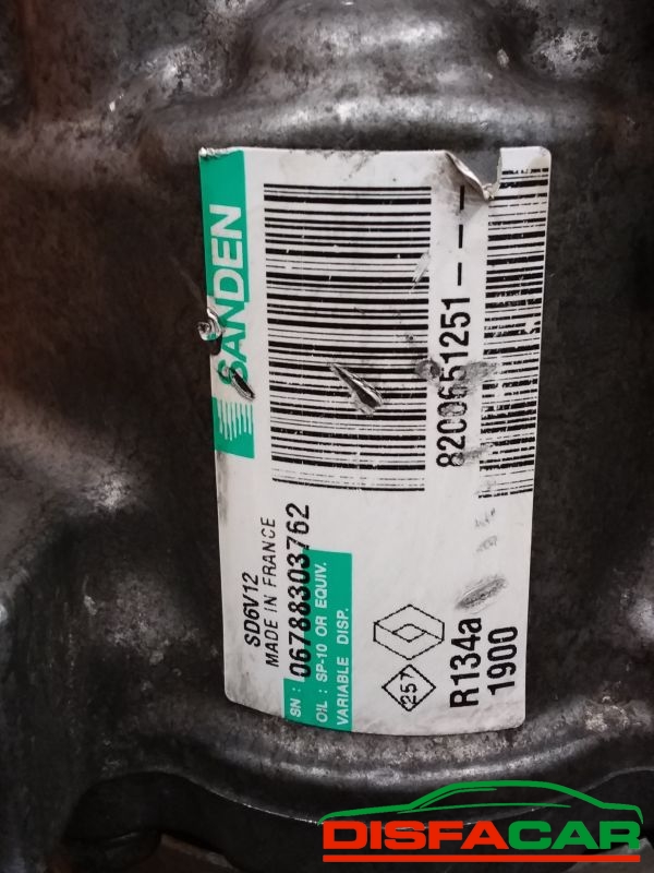 Compressore clima usato Renault Modus CLIO 2A SERIE 1998, codice 1900 – foto 2 di 9