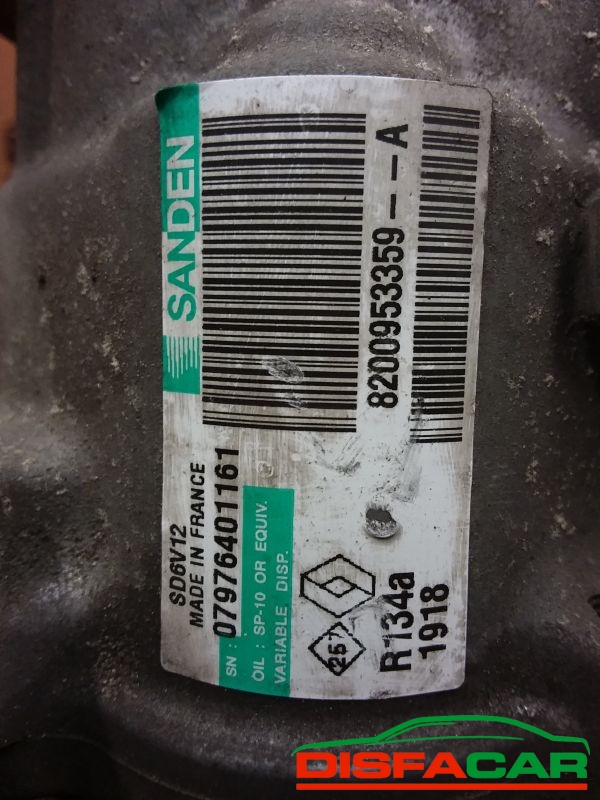 Compressore clima usato Renault Kangoo CLIO 3A SERIE 2005, codice 1918 – foto 2 di 9