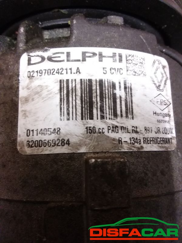 Compressore clima usato Renault Scenic MEGANE 2A 2006, codice delphi – foto 2 di 9
