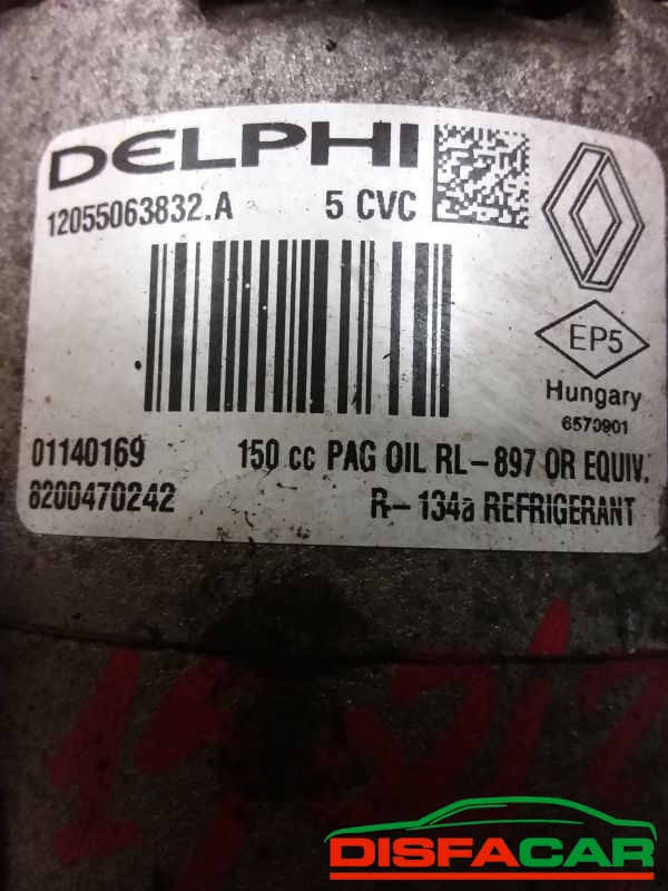 Compressore clima usato Renault Megane SCENIC 2A SERIE 2003, codice 01140169 – foto 2 di 9