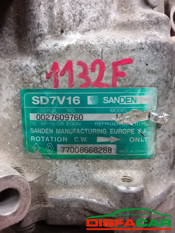 Compressore clima usato Renault Megane SCENIC 1A SERIE 1999, codice sanden – foto 2 di 9
