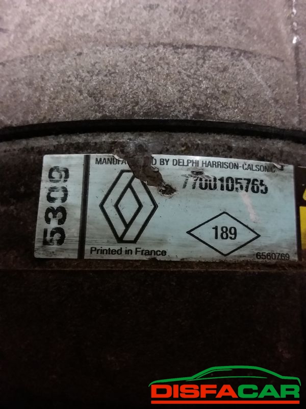 Compressore clima usato Renault Megane SCENIC 1A SERIE - MASTER - TRAFIC - VIVARO 1999, codice 5309 – foto 2 di 11