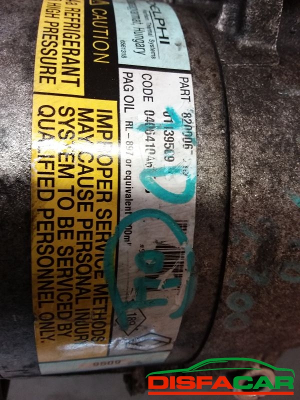Compressore clima usato Renault Espace 4A SERIE 2002, codice delphi – foto 3 di 10