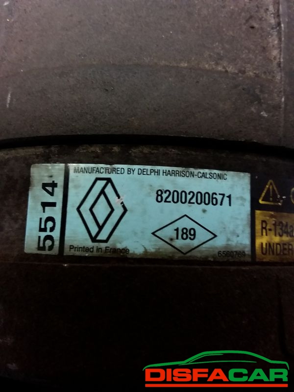 Compressore clima usato Renault Master 2A SERIE 1997, codice 5514 – foto 3 di 11