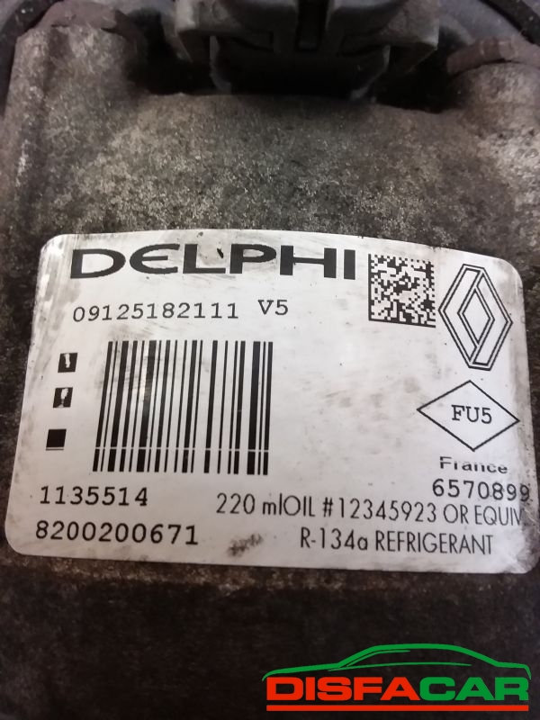 Compressore clima usato Renault Master 2A SERIE 1997, codice 5514 – foto 2 di 11