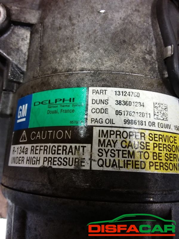 Compressore clima usato Opel Astra H 2004, codice 4750 – foto 2 di 11