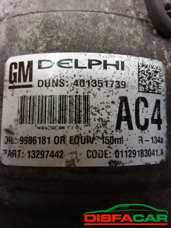 Compressore clima usato Opel Astra H - ZAFIRA B -MERIVA 2003, codice delphi – foto 2 di 10