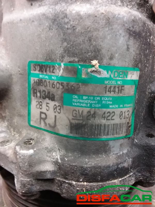 Compressore clima usato Opel Astra G - CORSA C - COMBO - .... 1998, codice sanden – foto 2 di 10