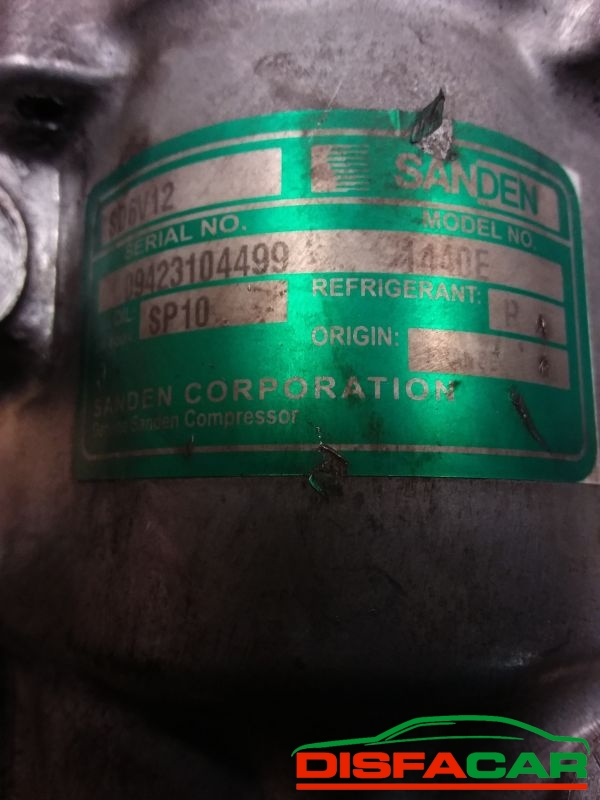 Compressore clima usato Opel Astra G - CORSA C - COMBO - MERIVA A 1998, codice sanden – foto 2 di 10