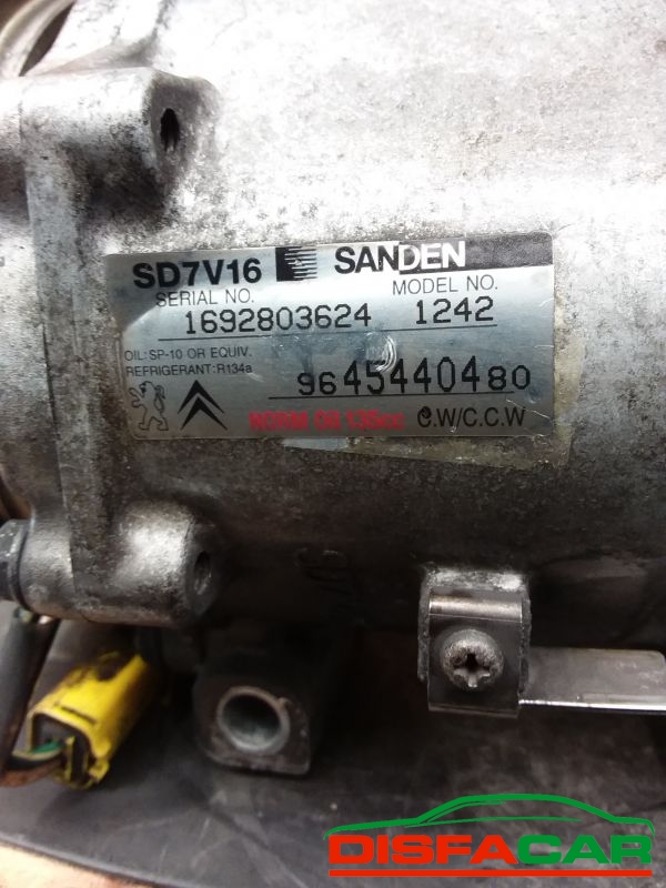 Compressore clima usato Citroën Berlingo PEUGEOT 1995, codice 1242 – foto 2 di 10