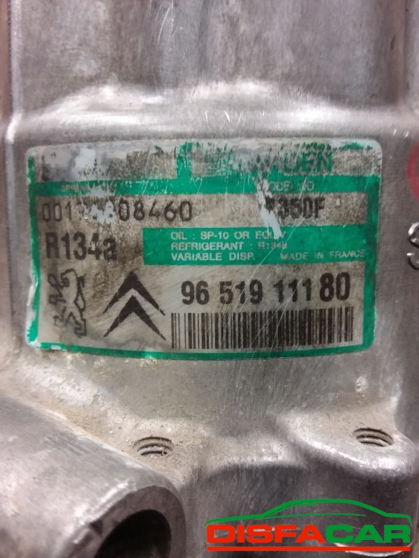 Compressore clima usato Citroën C4 BERLINGO - PEUGEOT 307 - 308 2001, codice sanden – foto 2 di 10