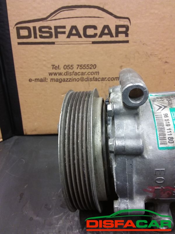 Compressore clima usato Citroën C4 BERLINGO - PEUGEOT 307 - 308 2001, codice sanden – foto 10 di 10