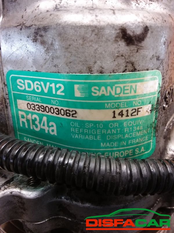 Compressore clima usato Peugeot 206 1998, codice 1412f – foto 2 di 10