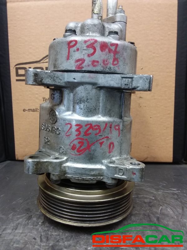 Compressore clima usato Peugeot 206 307 1998, codice sanden – foto 7 di 10