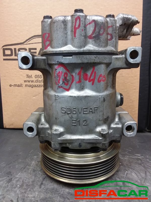 Compressore clima usato Peugeot 206 1998, codice 1438f – foto 5 di 10