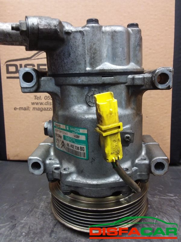 Compressore clima usato Peugeot 206 1998, codice 1438f – foto 3 di 10