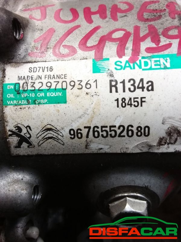 Compressore clima usato Citroën Jumper 3A SERIE - PEUGEOT BOXER 3A SERIE - FORD TRANSIT 2006, codice sanden – foto 2 di 10