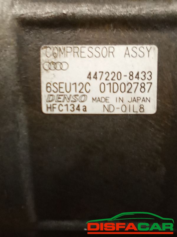 Compressore clima usato Audi A4 2A SERIE - A6 2000, codice denso – foto 2 di 10