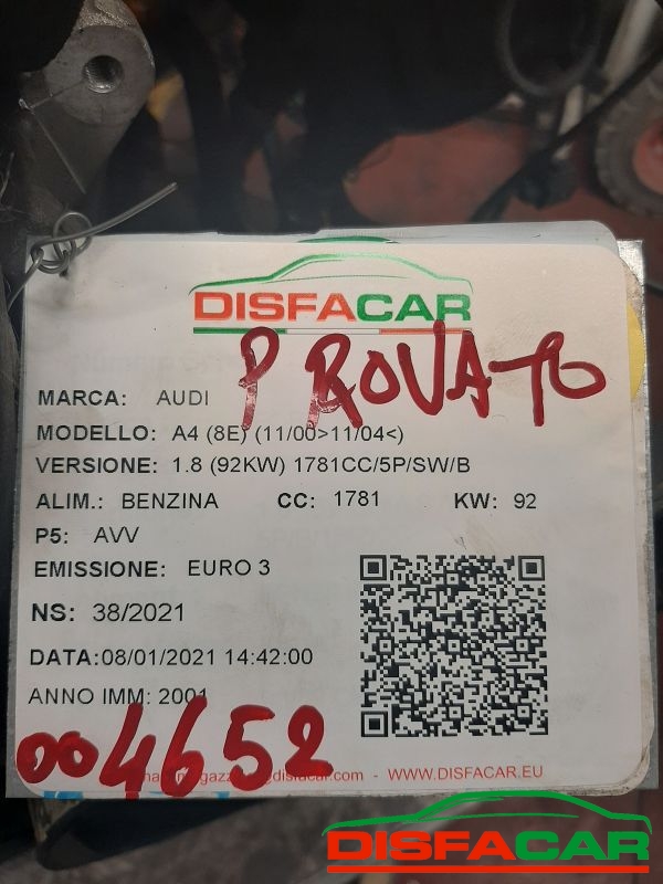Motore usato Audi A4 2000, codice AVV – foto 5 di 8