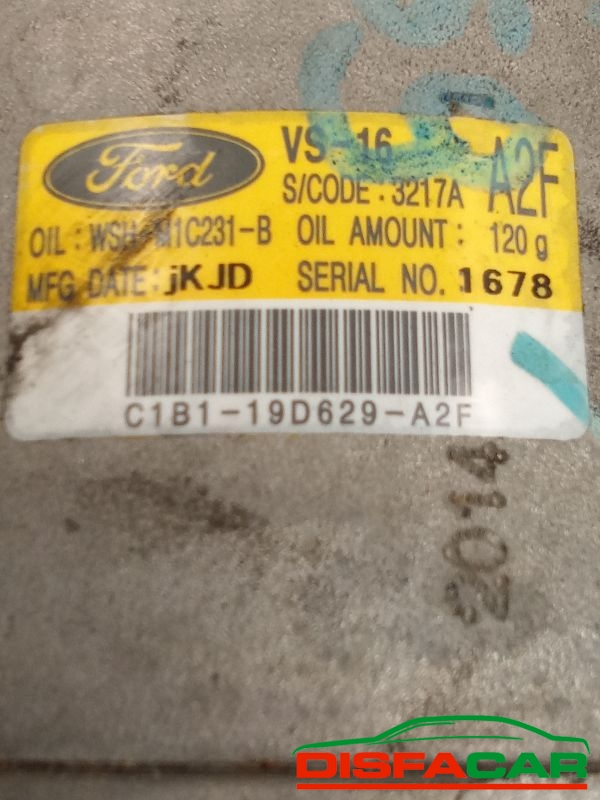 Compressore clima usato Ford EcoSport 2A SERIE 2012, codice c1b1-19d629-a2f. – foto 2 di 10