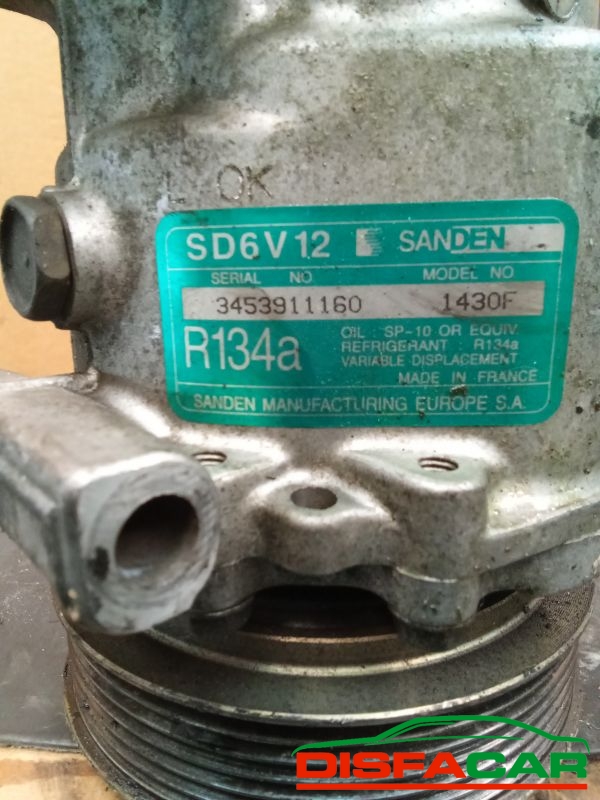 Compressore clima usato Peugeot 307 2001, codice sanden – foto 2 di 10