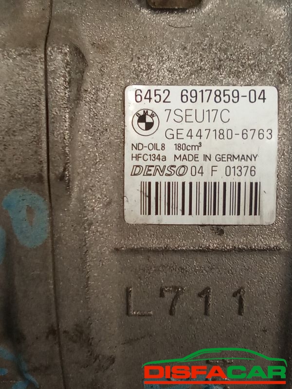 Compressore clima usato BMW SERIE 5 (E60/61) - SERIE 7 (E65/66) 2001 – foto 2 di 11
