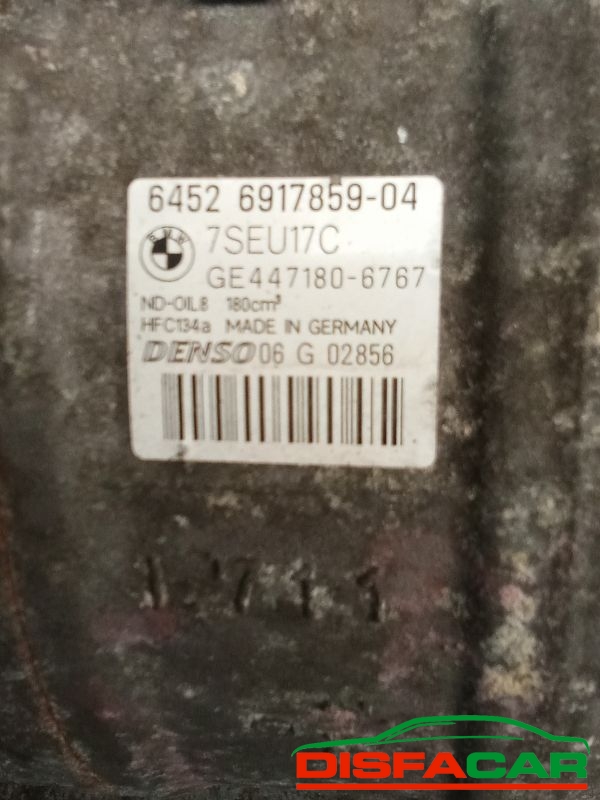 Compressore clima usato BMW SERIE 5 (E60/61) - SERIE 7 (E65/66) 2001 – foto 11 di 11