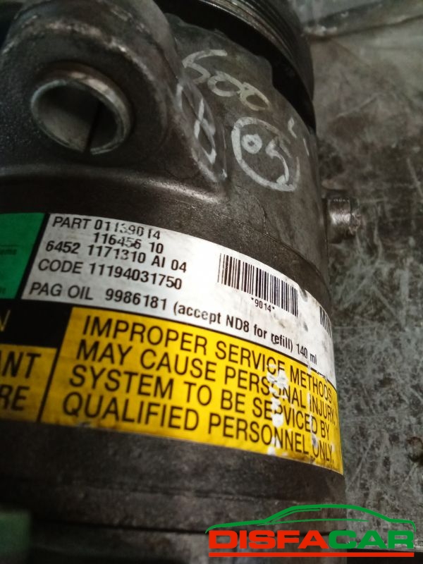 Compressore clima usato MINI (R50/R52/R53) 2001, codice 9014 – foto 3 di 11