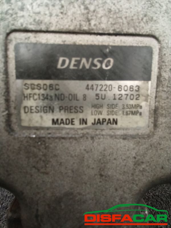 Compressore clima usato Toyota Yaris 1999, codice 447220-6063 – foto 2 di 10