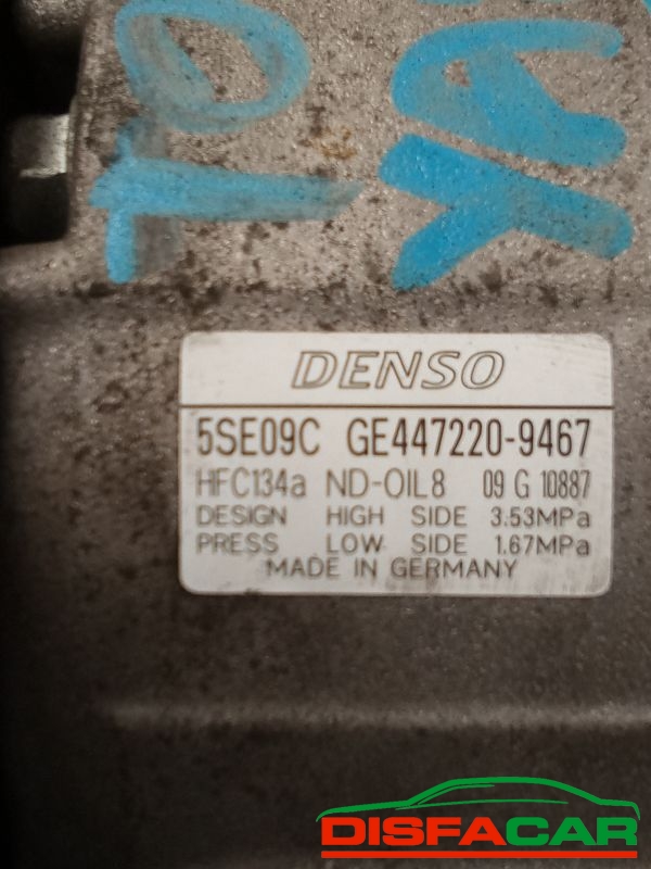 Compressore clima usato Toyota Yaris 1999, codice 447220-9467 – foto 2 di 10
