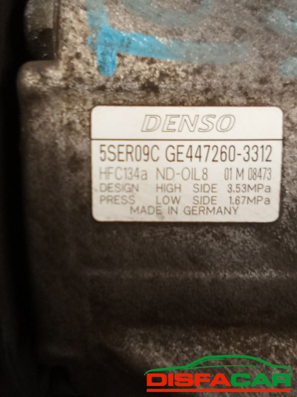 Compressore clima usato Toyota Yaris 3A SERIE - AURIS - URBAN CRUISER 2005, codice 447260-3312 – foto 2 di 10
