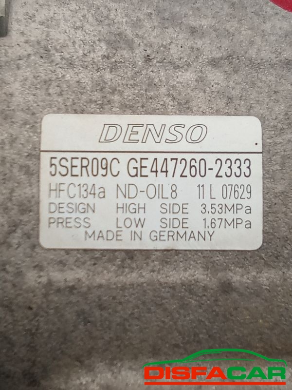 Compressore clima usato Toyota Yaris AURIS - URBAN CRUISER 2005, codice 447260-2333 – foto 2 di 10